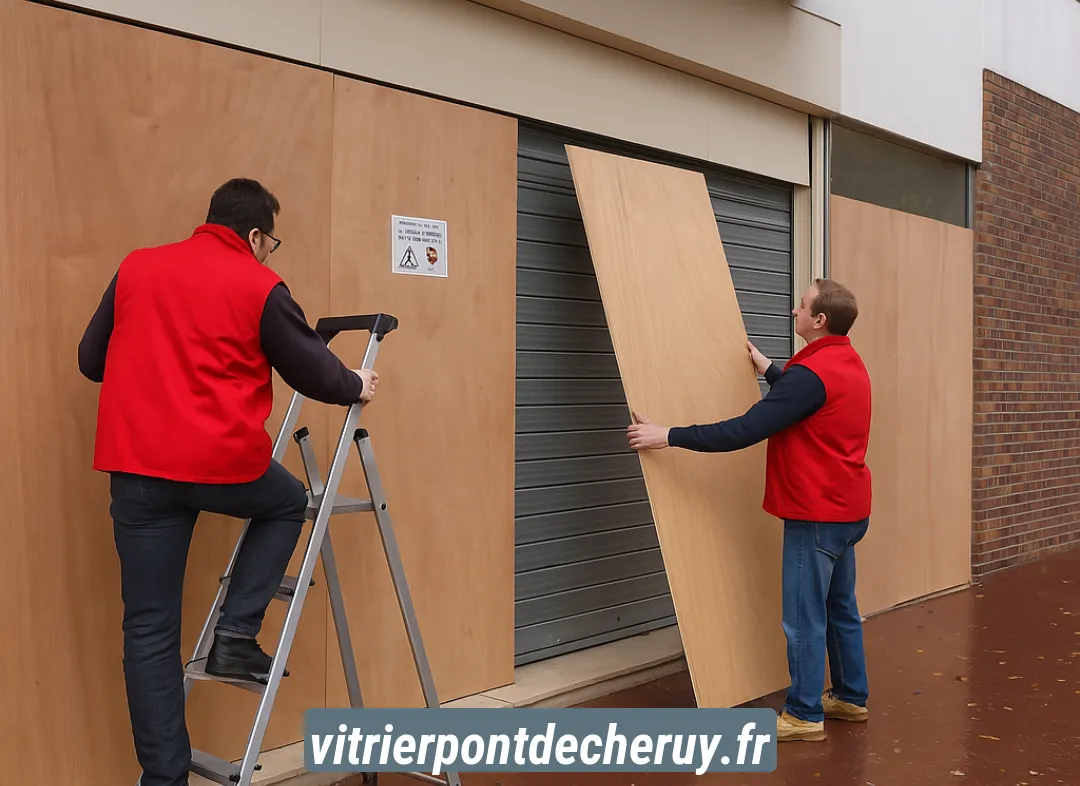 Mise en sécurité fermeture provisoire Pont-de-Chéruy